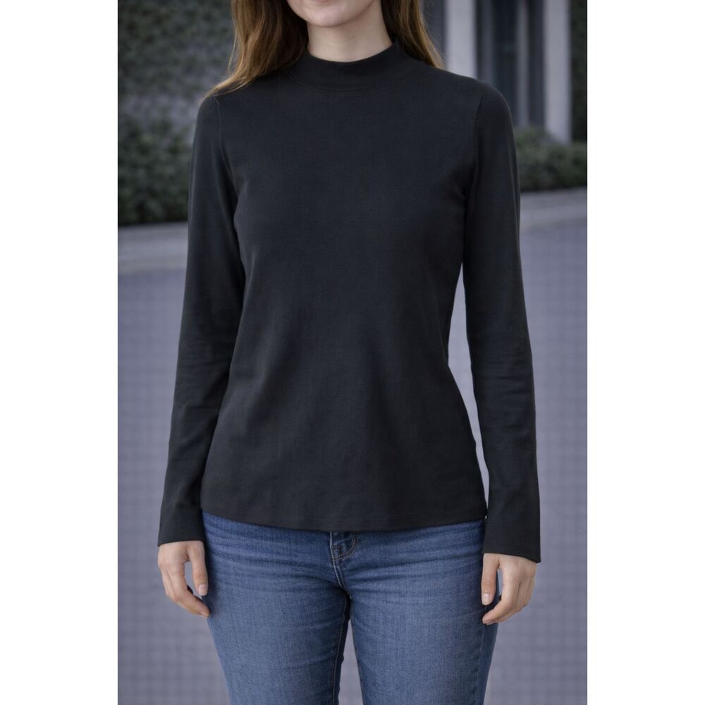 Prologue Ribbed Long Sleeve Top Black XXL